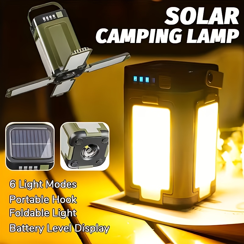 Solar Lamp - Solarna przenośna lampa kempingowa z ładowaniem