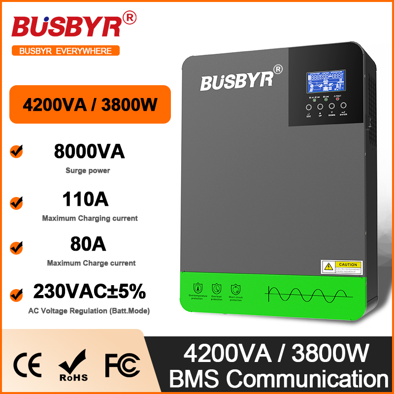Charge Controller Solar - 4.2KW 6.2KW Hybrydowe inwertery solarne 24V