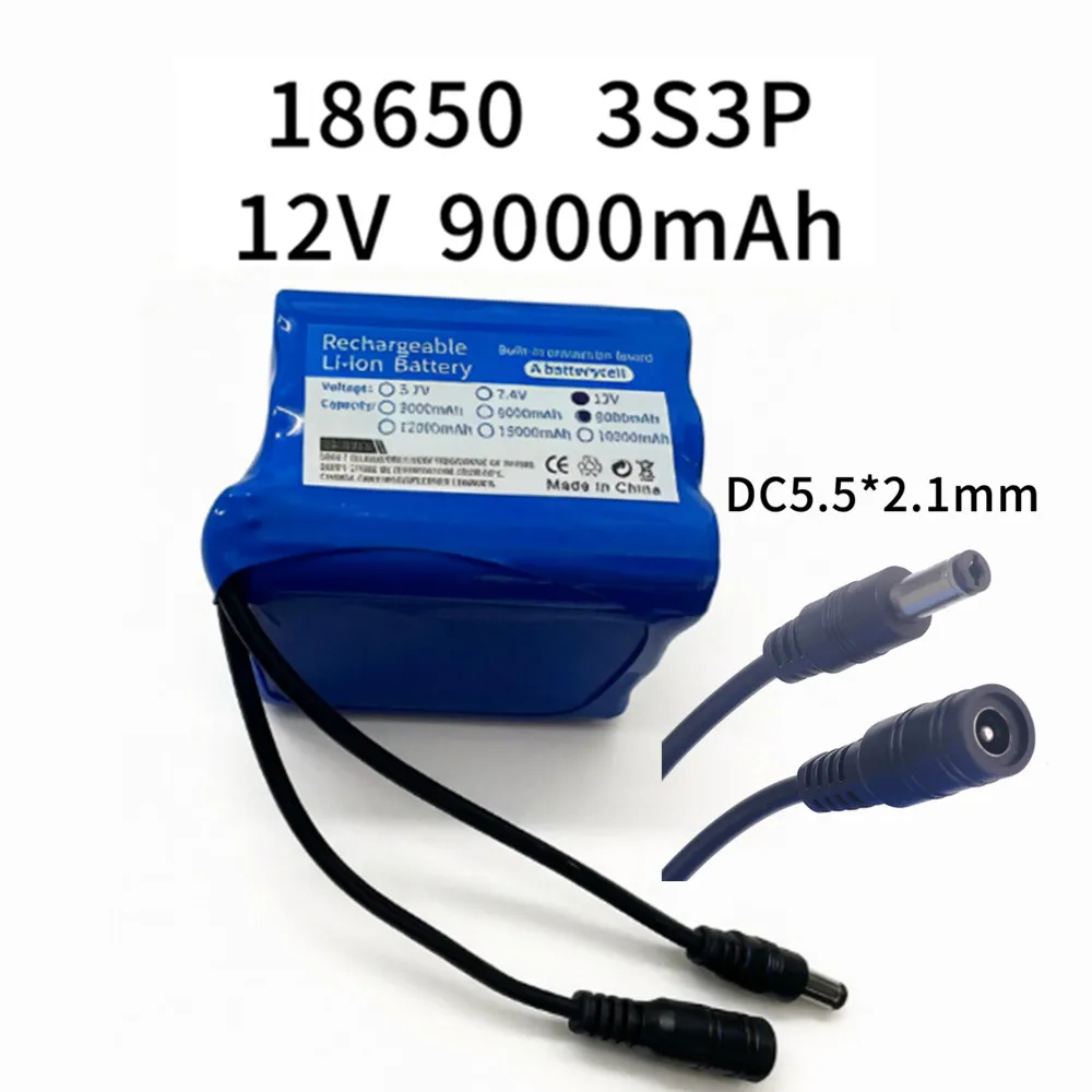 Lithium Battery 12V - Bateria litowo-jonowa 12V 9000mAh 3S3P, do