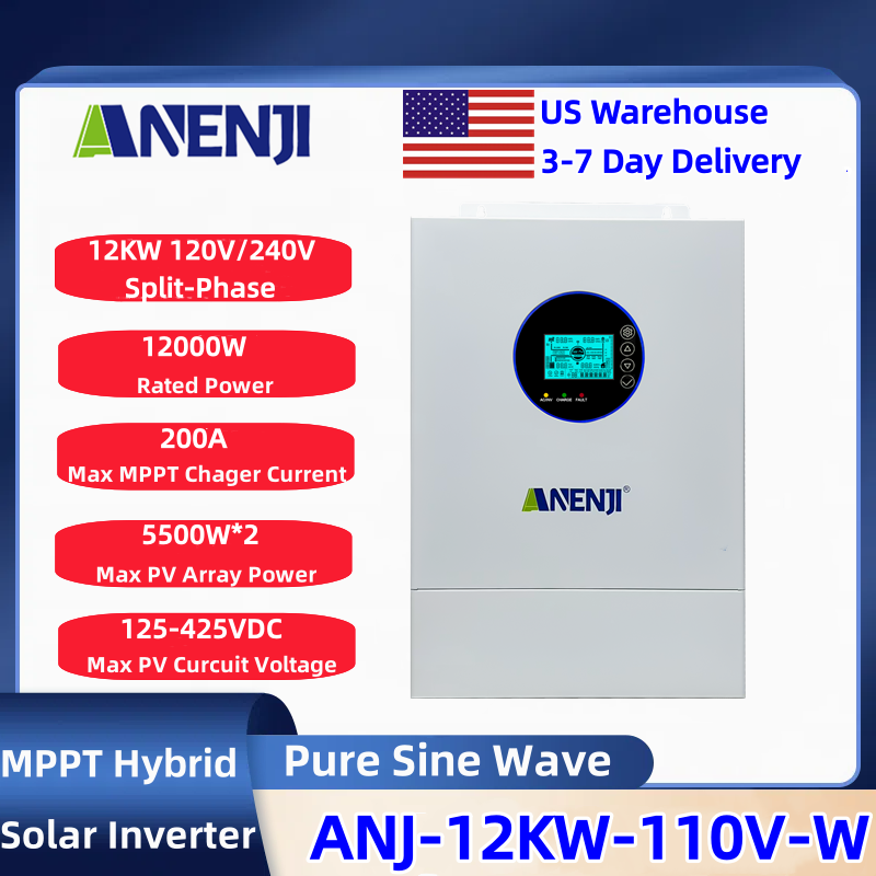 ANENJI – hybrydowy falownik so – Charge Controller Solar recenzja i cena